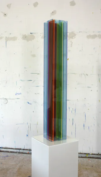 Scotti# 1 blau, h: 100 x 16, 2022 (Ansicht 1)