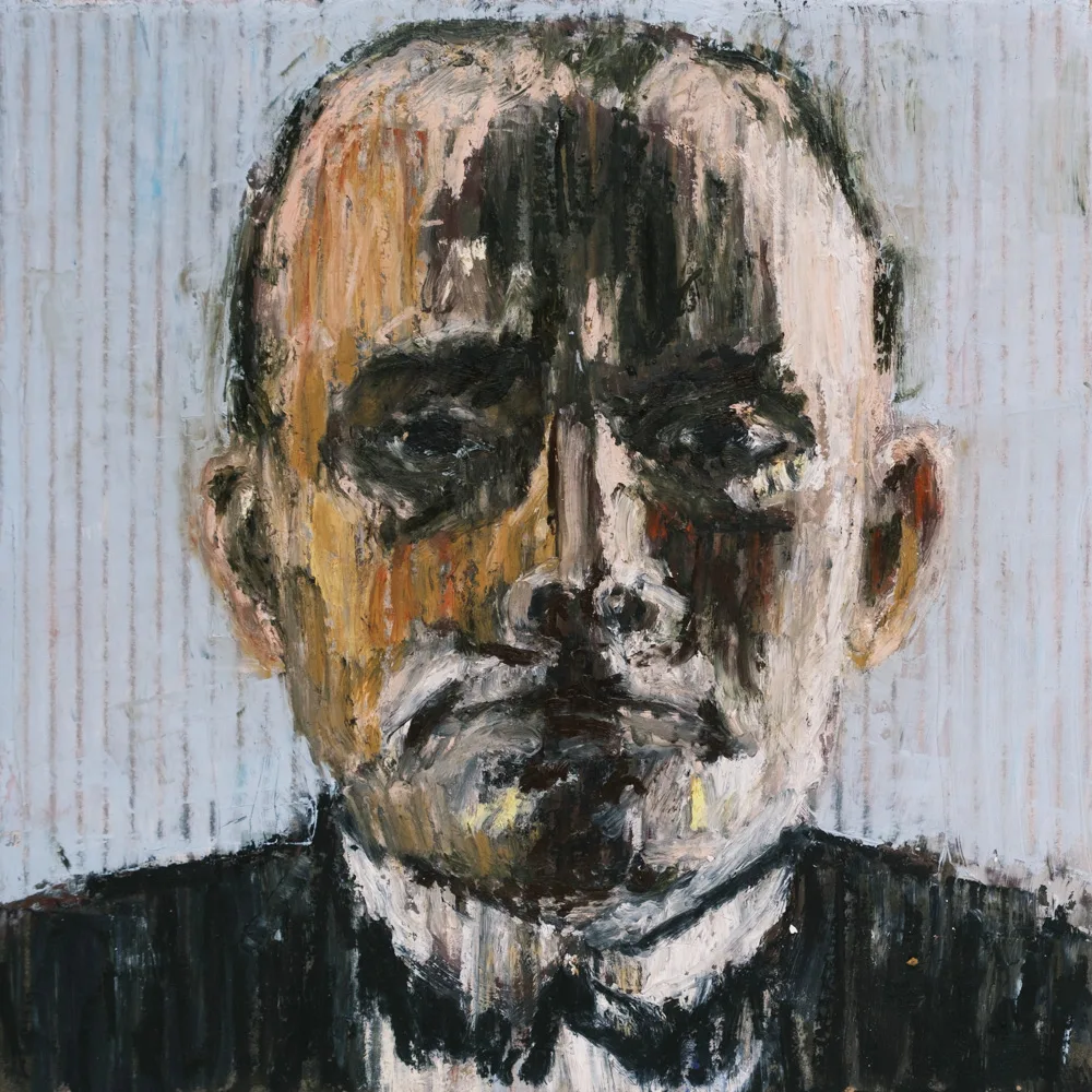 Max Beckmann, 27 x 27, Öl / Pappe, 2024